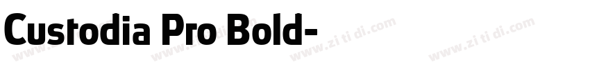 Custodia Pro Bold字体转换